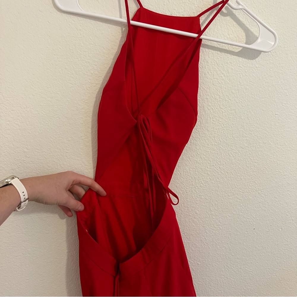 Fame and Partners backless red dreamer dress - Picture 6 of 8